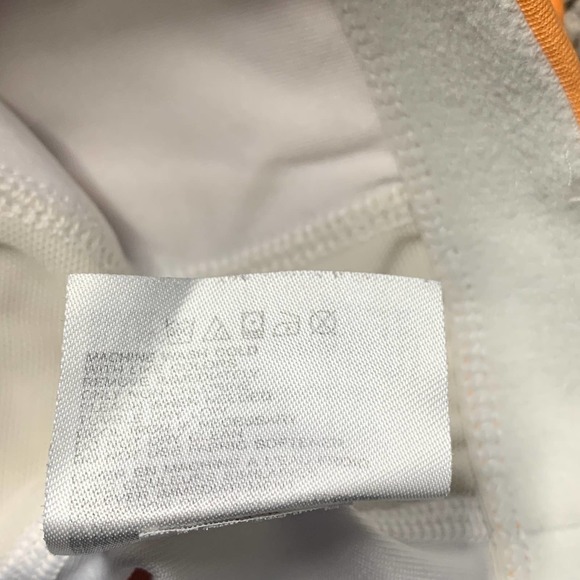 New Balance Womens Sports Bra Size Medium‎ Orange/White Colorblock Racerback - Picture 6 of 6